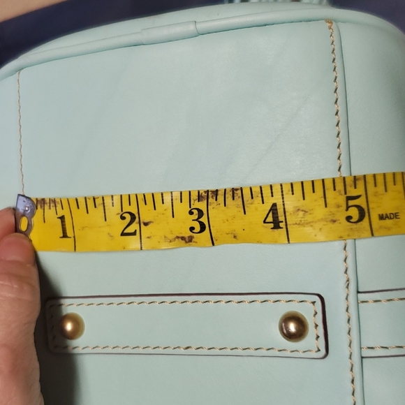 Dooney & Bourke Aqua Florentine Leather Large Bag - Picture 11 of 12